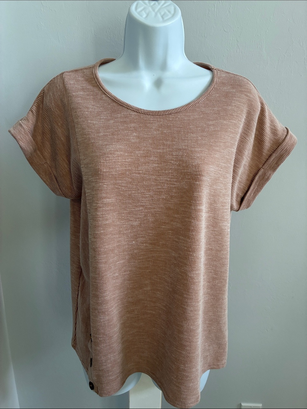 Annaliese Women's Short Sleeve Ribbed Tee